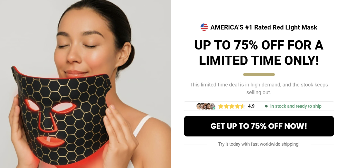 NuroDerma Red Light Mask: